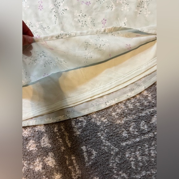 NWT Apostrophe brand Floral Mint Green/purple flowers Skirt size 12 (K118) - Picture 6 of 6